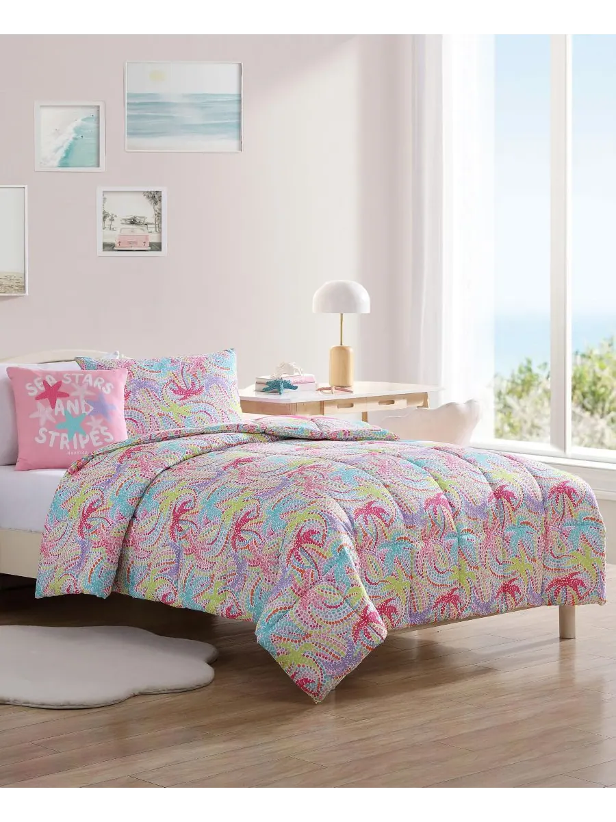 Комплект постельного белья Sutton Palm Trees из микрофибры, 4 предмета, размер Full/Queen Nautica — изображение 2 из 10