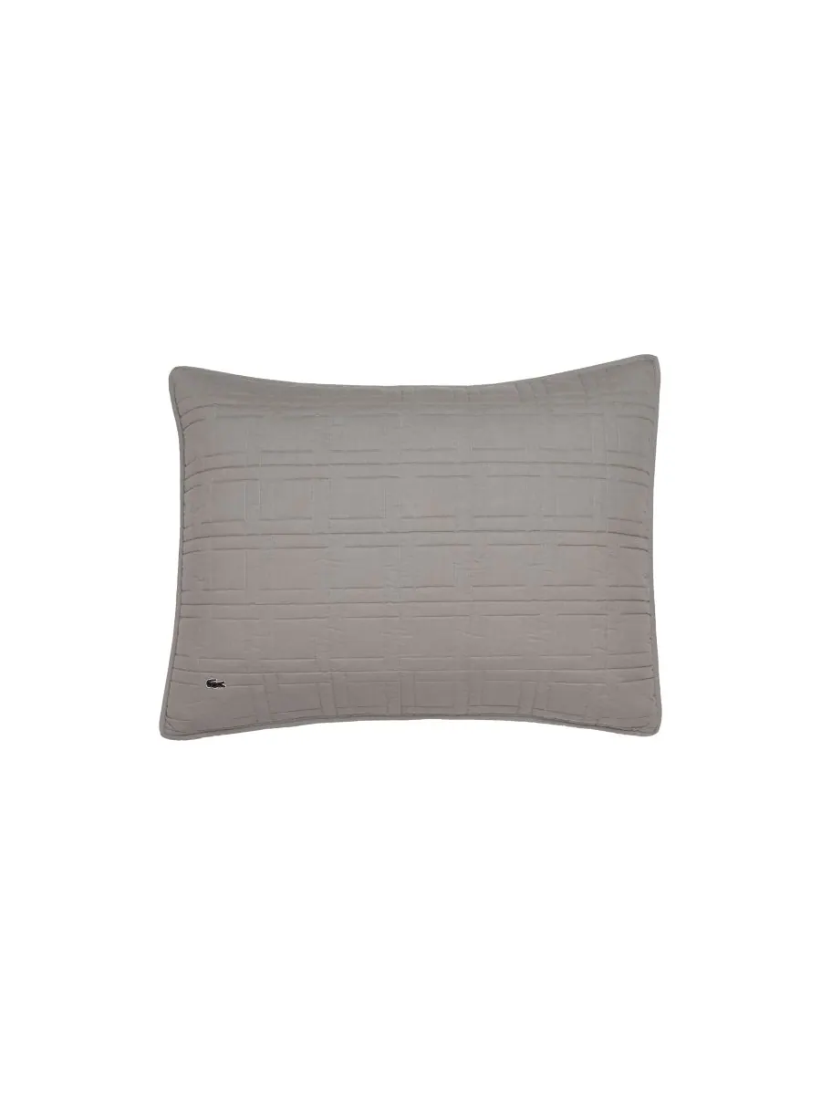 Комплект постельного белья из хлопка с логотипом, 2 предмета, размер Twin Lacoste Home — изображение 5 из 7, серый