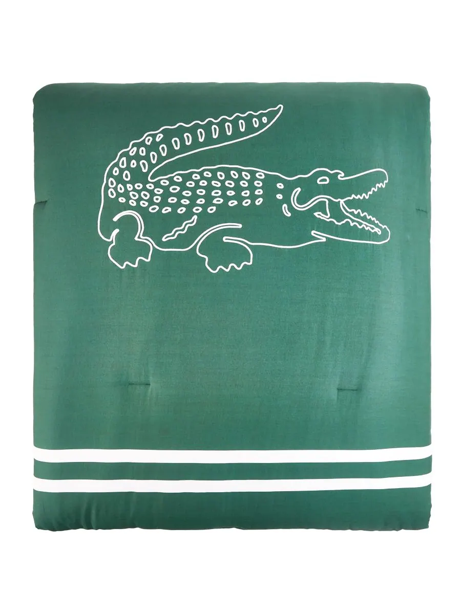 Комплект постельного белья Big Croc из 2 предметов, размер Twin Lacoste Home — изображение 5 из 6, зеленый