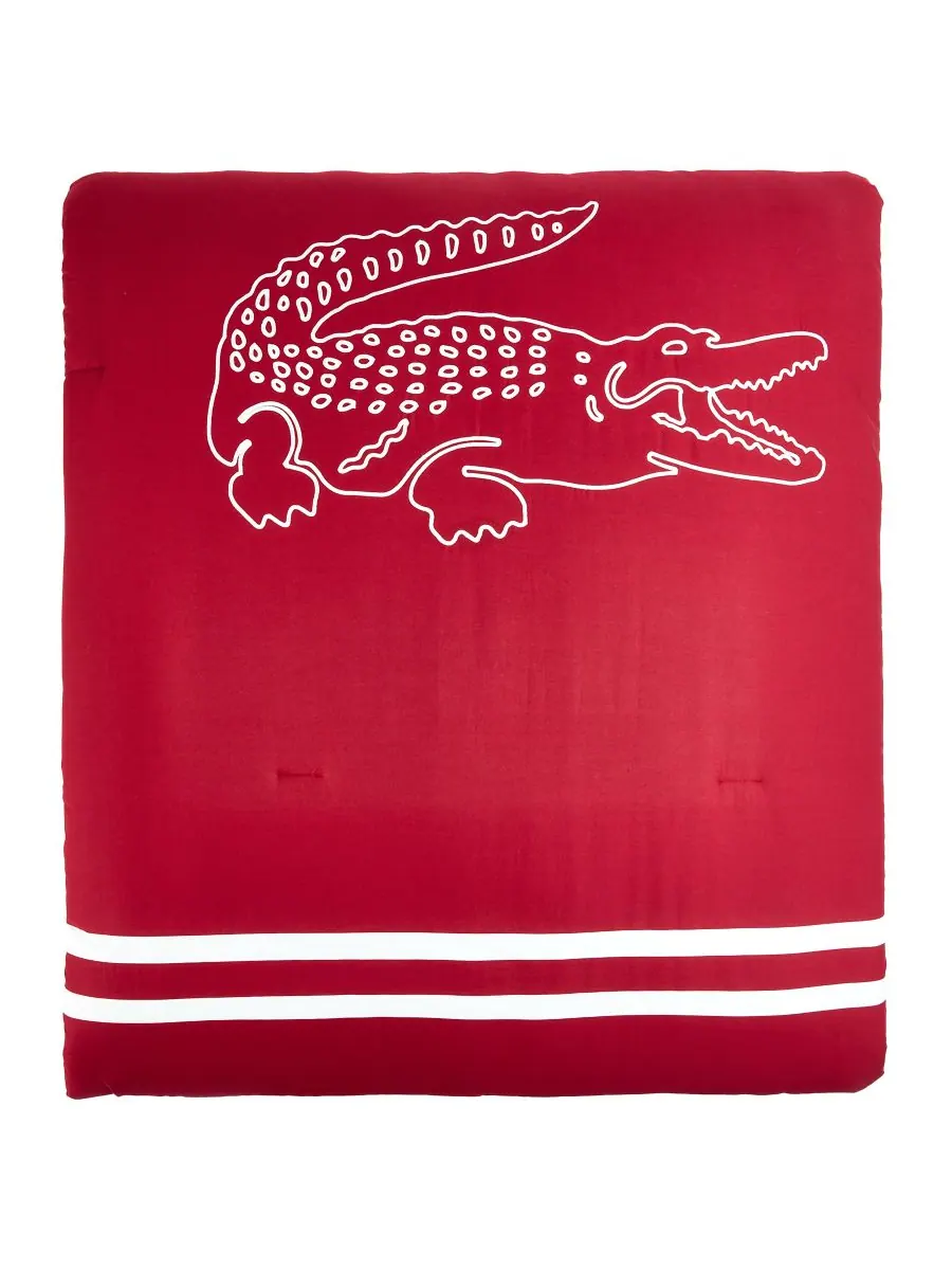 Комплект постельного белья Big Croc из 2 предметов, размер Twin Lacoste Home — изображение 5 из 6, красный