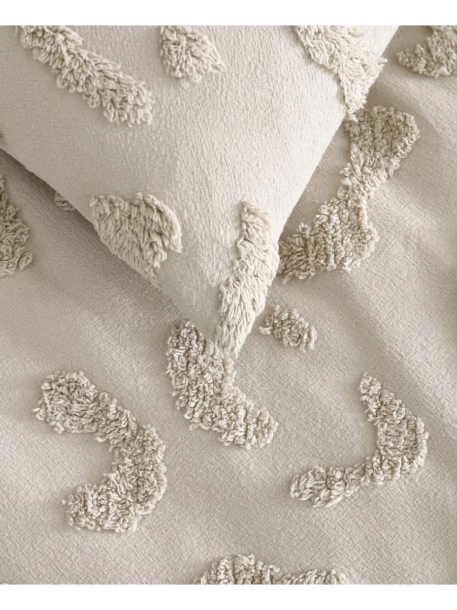 Комплект постельного белья Chenille Leopard Peri Home — изображение 4 из 5, льняной