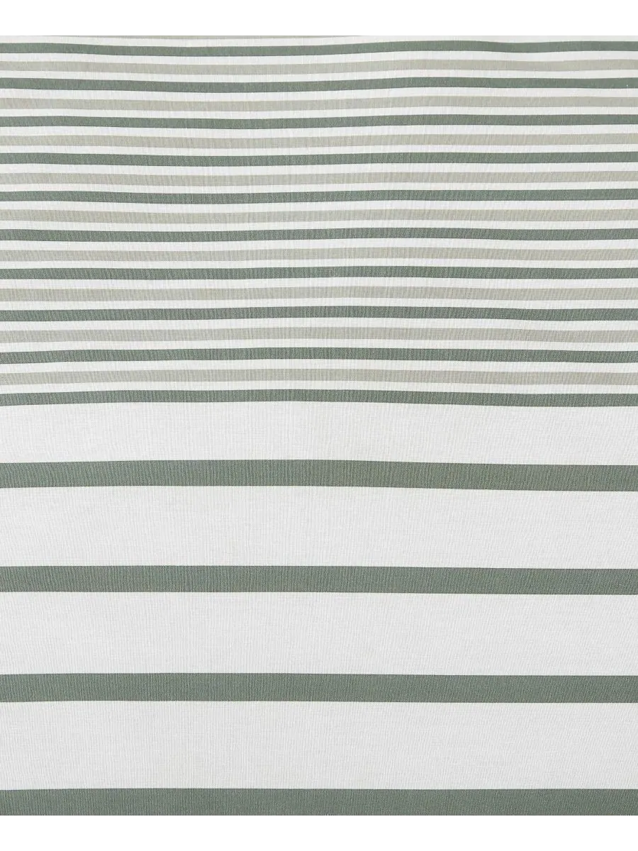 Комплект постельного белья Cooper Stripe из хлопка, двусторонний, 3 предмета, размер King Eddie — изображение 5 из 9, зеленый