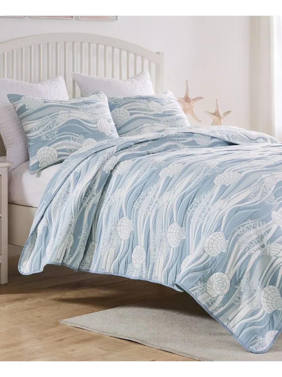 Dover Двусторонний Мателассе, 2 шт. Комплект покрывал, Твин Greenland Home Fashions