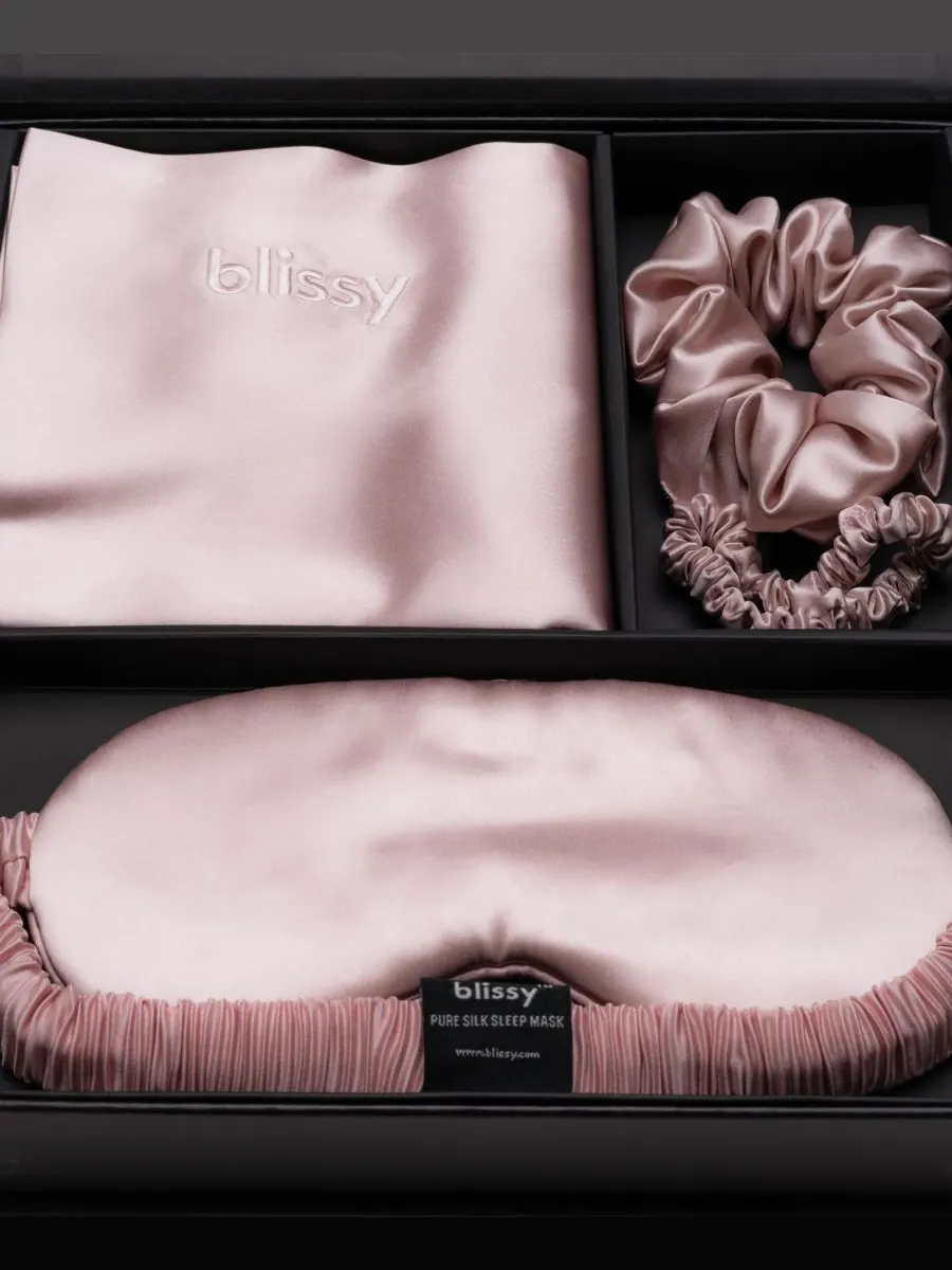 Комплект постельного белья Pure Silk Dream из 4 предметов, размер King BLISSY — изображение 3 из 3, розовый