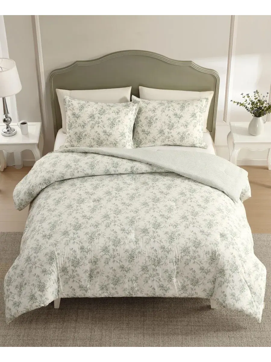 Комплекты постельного белья Walled Garden Laura Ashley, зеленый, размер Twin — изображение 3 из 7