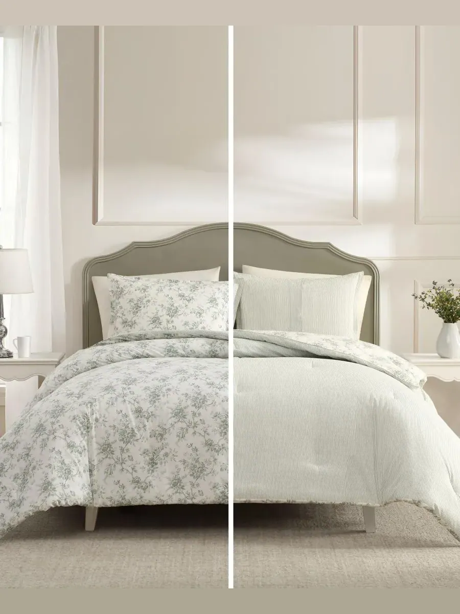 Комплекты постельного белья Walled Garden Laura Ashley, зеленый, размер Twin — изображение 4 из 7
