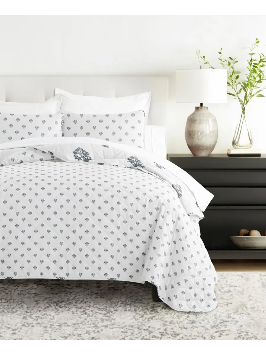 Двусторонний комплект постельного белья Stamped Bloom, 2 предмета, размер Twin/Twin XL ienjoy Home — изображение 9 из 10