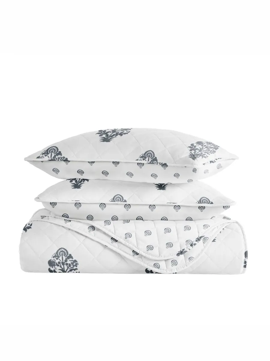 Двусторонний комплект постельного белья Stamped Bloom, 2 предмета, размер Twin/Twin XL ienjoy Home — изображение 10 из 10