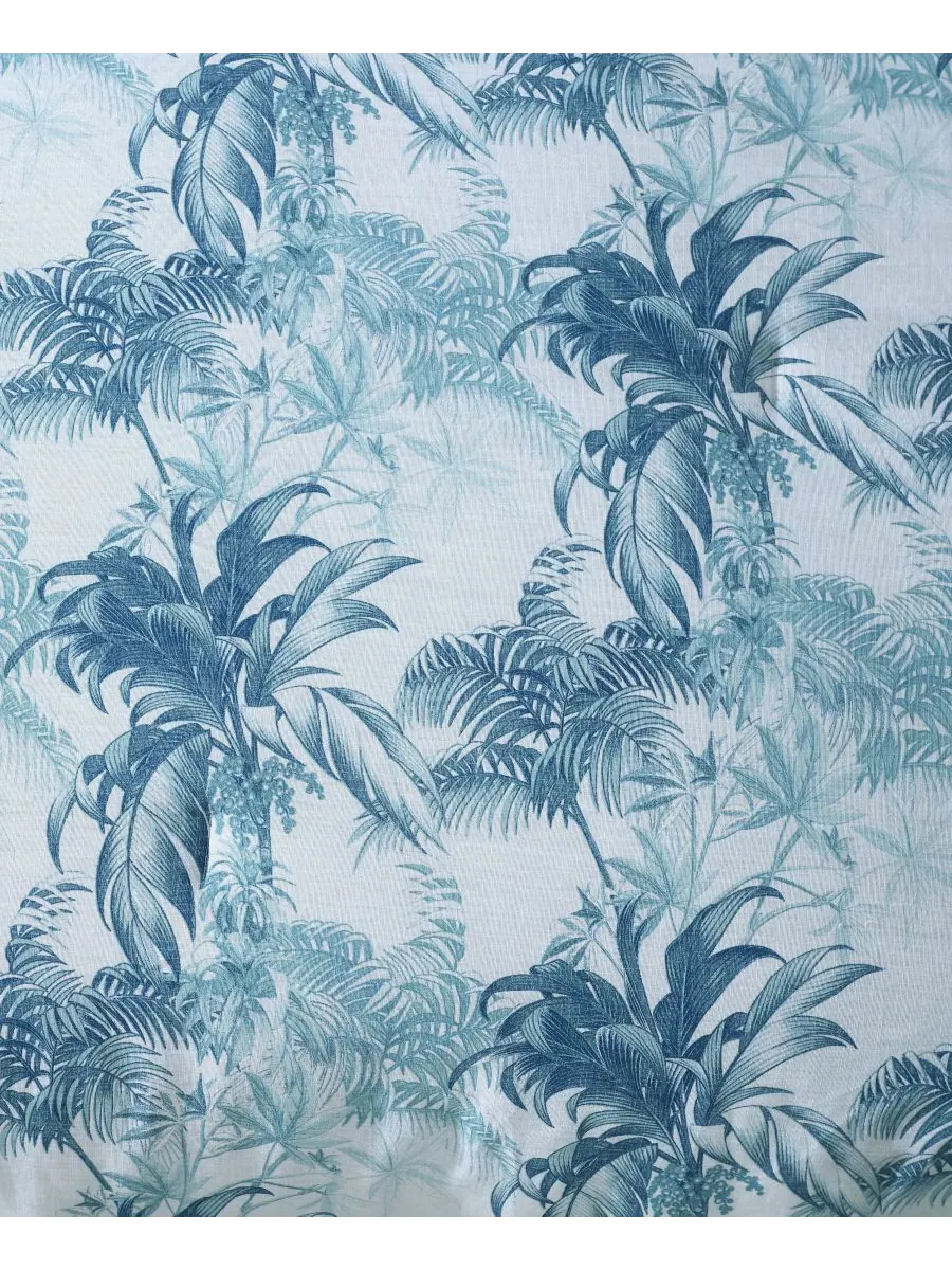 Комплект постельного белья Tommy Bahama Legacy Palms, 3 предмета, двусторонний, размер King Tommy — изображение 6 из 9, синий