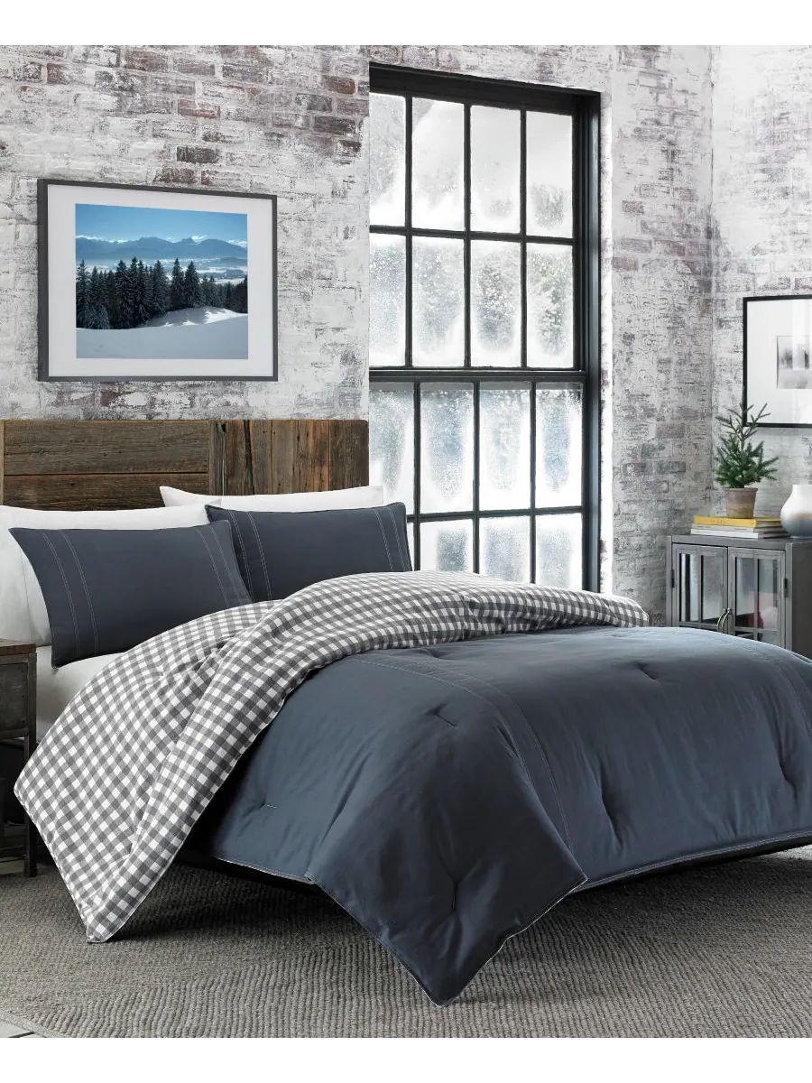 Комплект постельного белья Kingston Cotton, 3 предмета, двусторонний, размер King Eddie Bauer — изображение 2 из 7