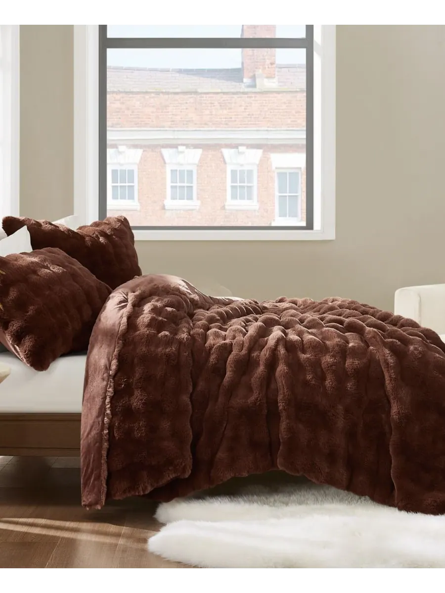Комплект постельного белья Bubble из искусственного меха, 2 предмета, размер Twin/Twin XL Brooklyn — изображение 4 из 5