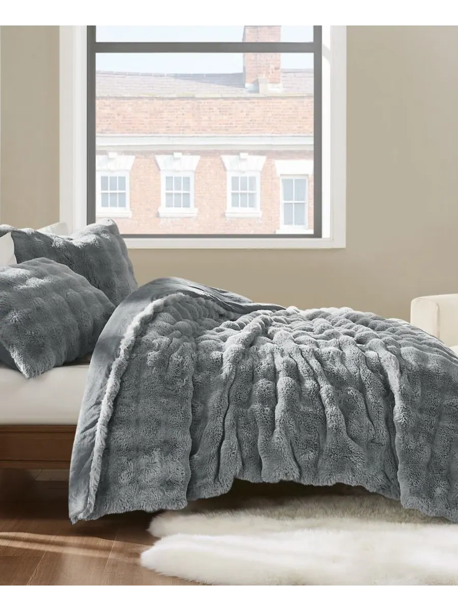 Комплект постельного белья Bubble из искусственного меха, 2 предмета, размер Twin/Twin XL Brooklyn — изображение 4 из 5