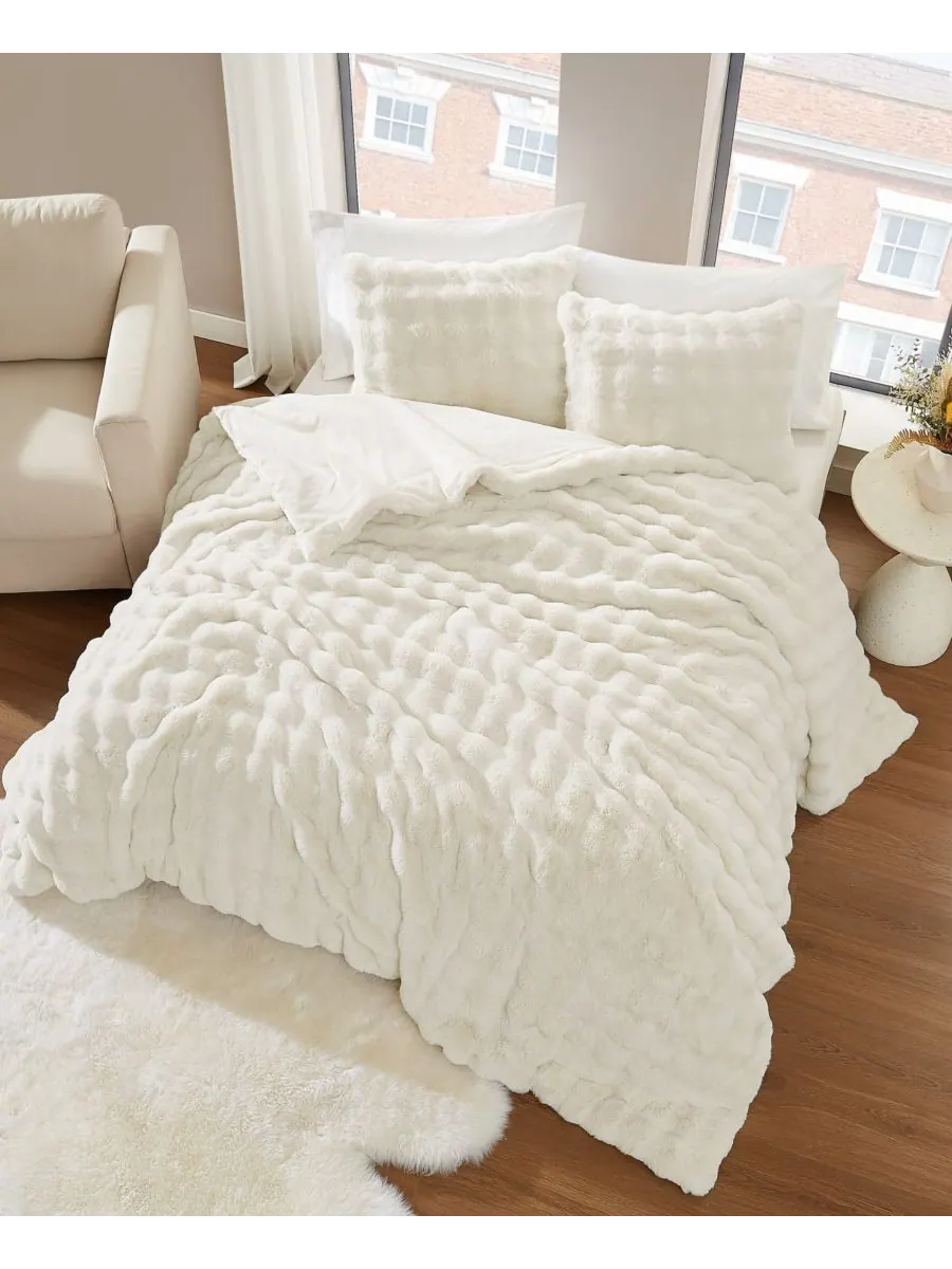 Комплект постельного белья Bubble из искусственного меха, 2 предмета, размер Twin/Twin XL Brooklyn — изображение 3 из 5