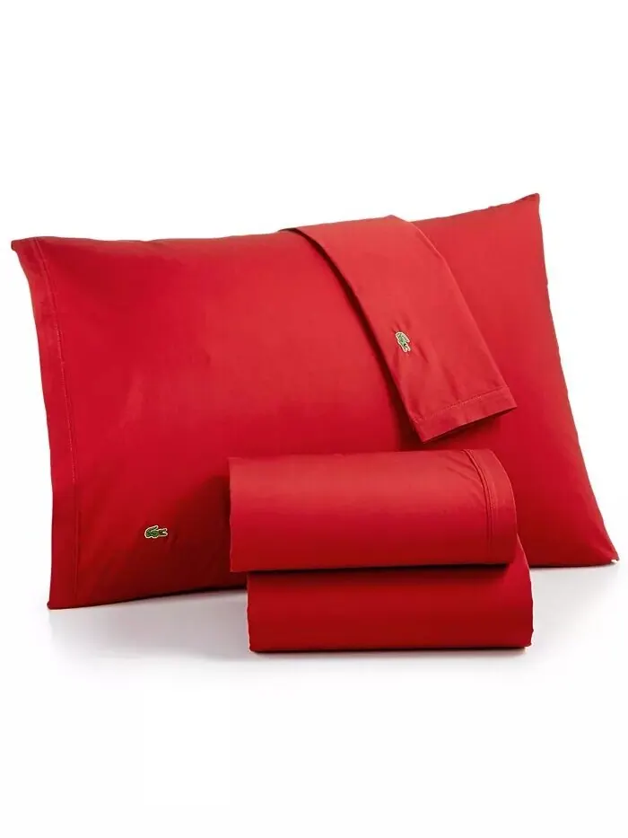 Твердый хлопковый перкаль 4 шт. Наборы простыней Lacoste Home