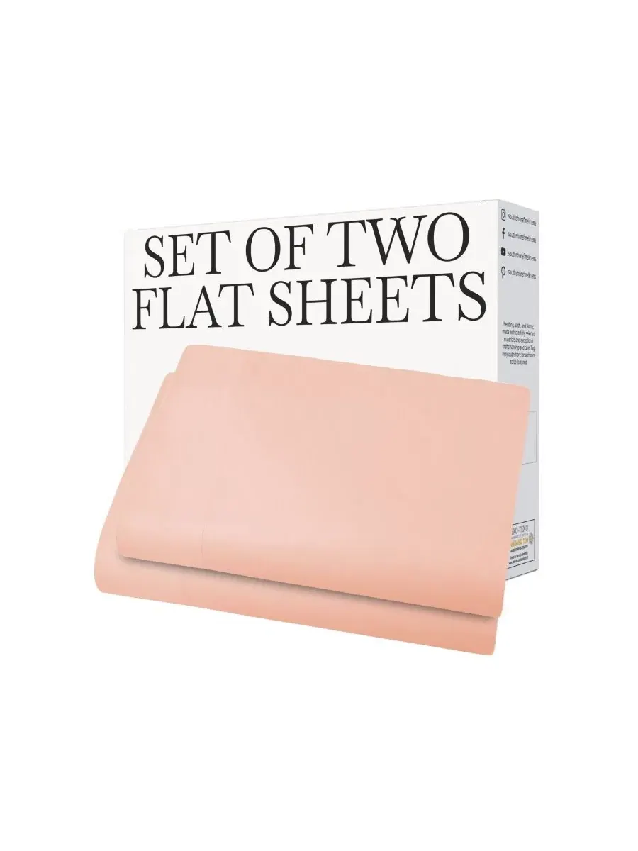 Комплект простыней Vilano Premium Ultra Soft 2-Pack Flat Sheet Set, Full Southshore Fine Linens — изображение 3 из 5