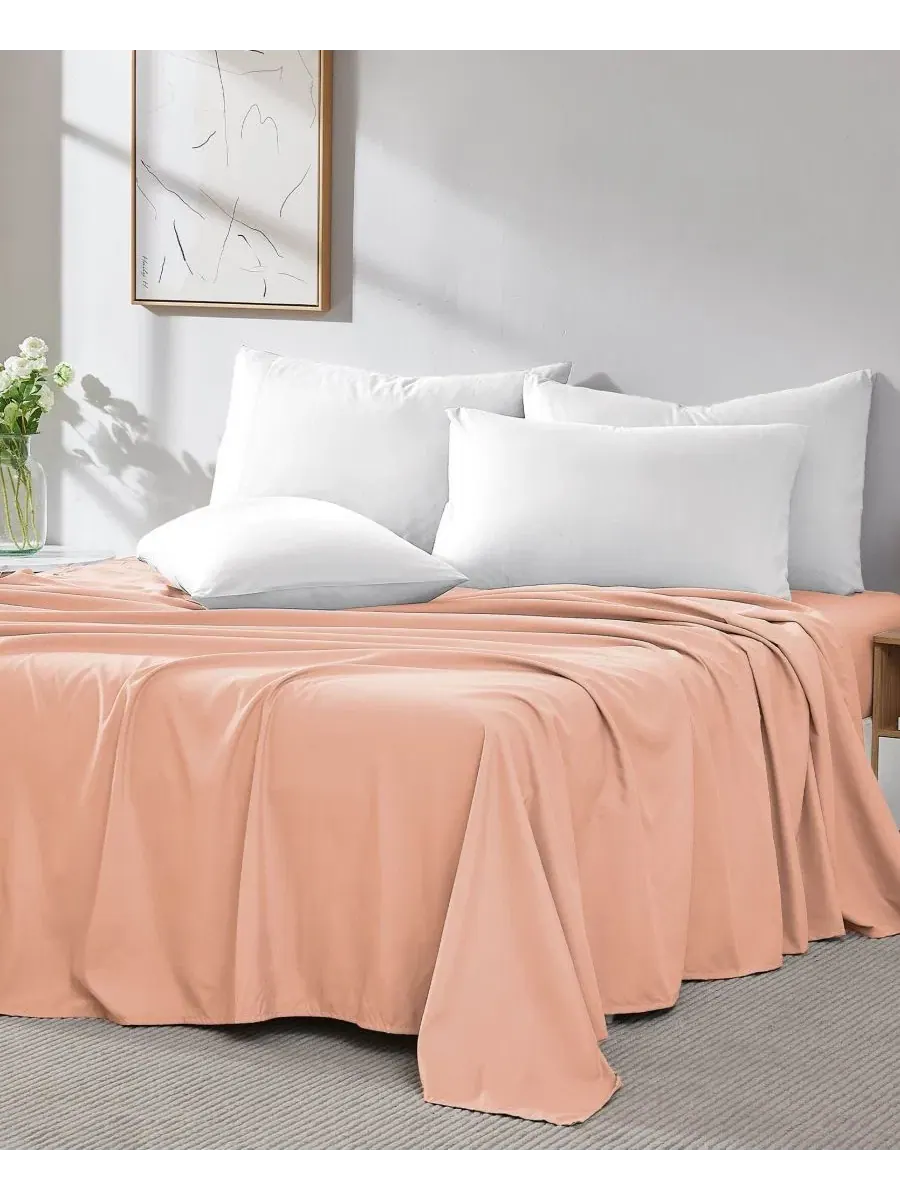 Комплект простыней Vilano Premium Ultra Soft 2-Pack Flat Sheet Set, Full Southshore Fine Linens — изображение 4 из 5