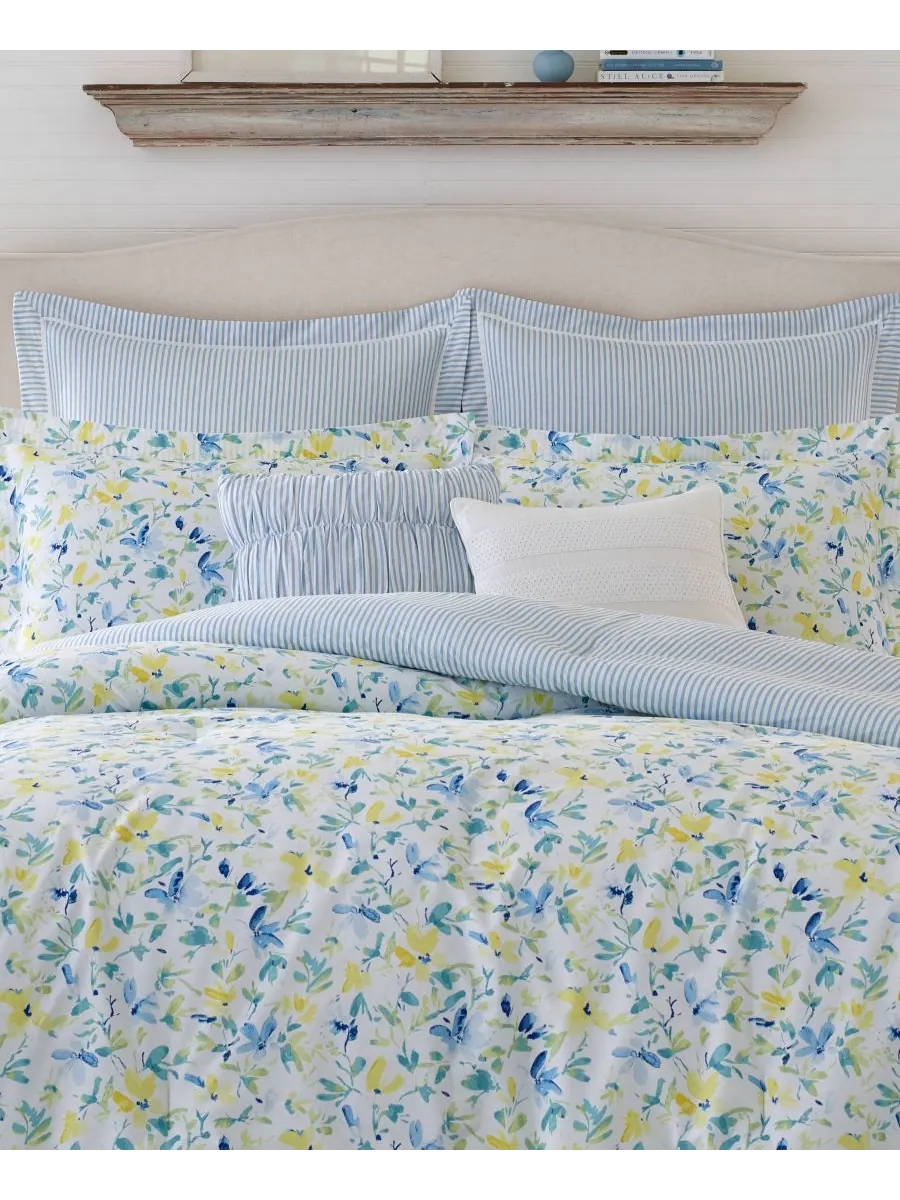 Двусторонний комплект постельного белья Nora из 5 предметов, размер Twin Laura Ashley — изображение 8 из 8, бежевый