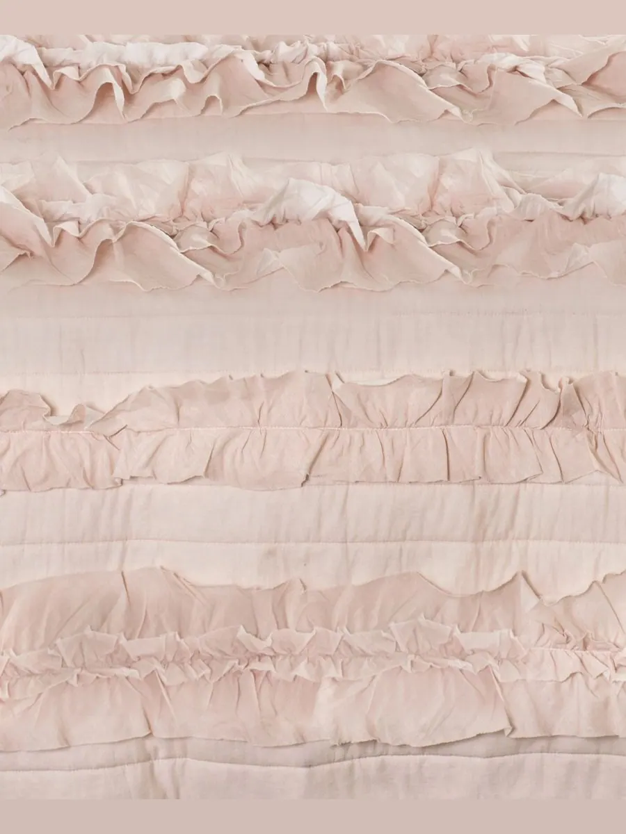 Комплект постельного белья Belle Ruffle из 2 предметов, размер Twin Lush Décor — изображение 3 из 6, розовый
