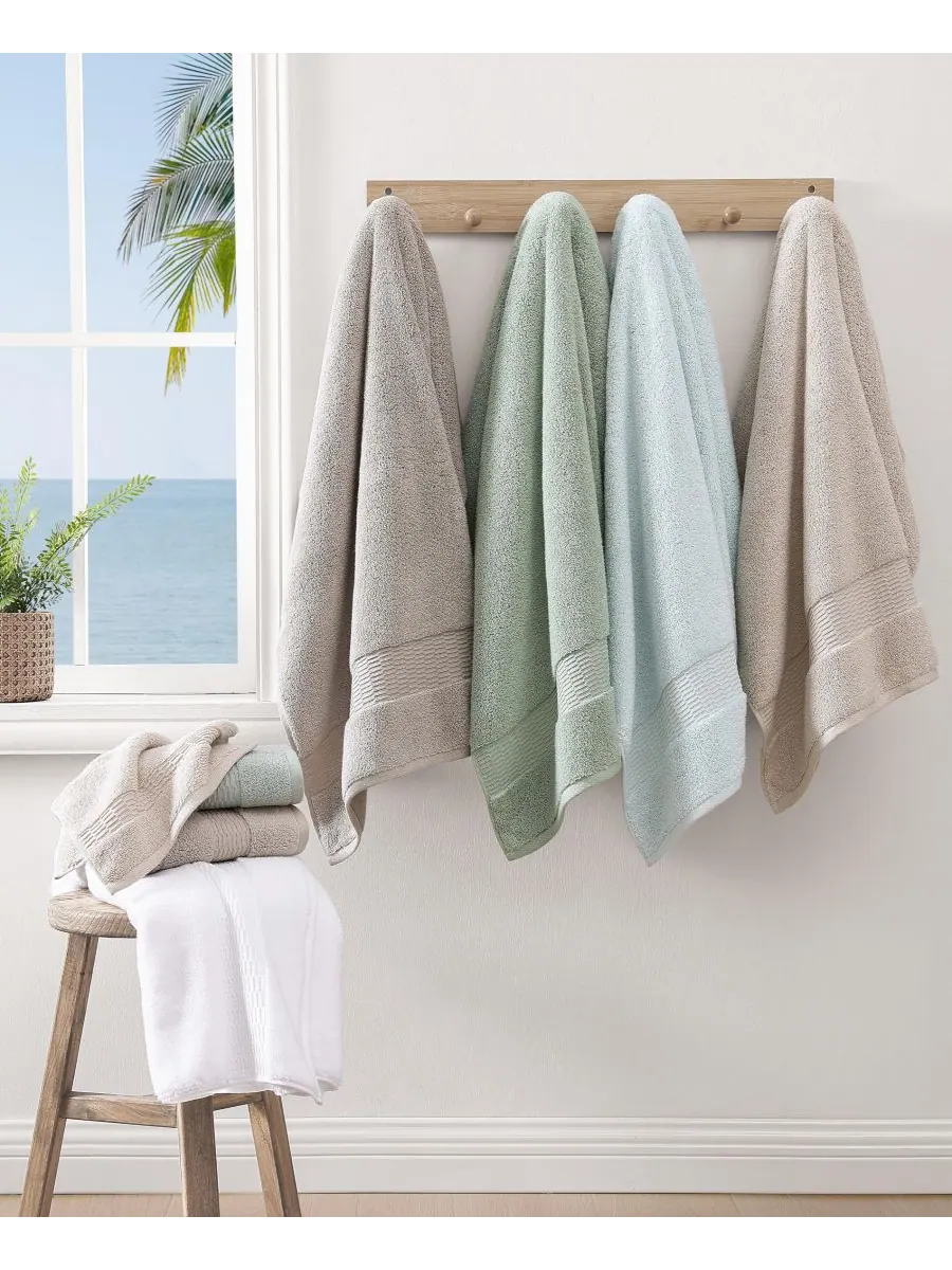 Набор махровых хлопковых полотенец Long Branch Tommy Bahama — изображение 2 из 6, белый