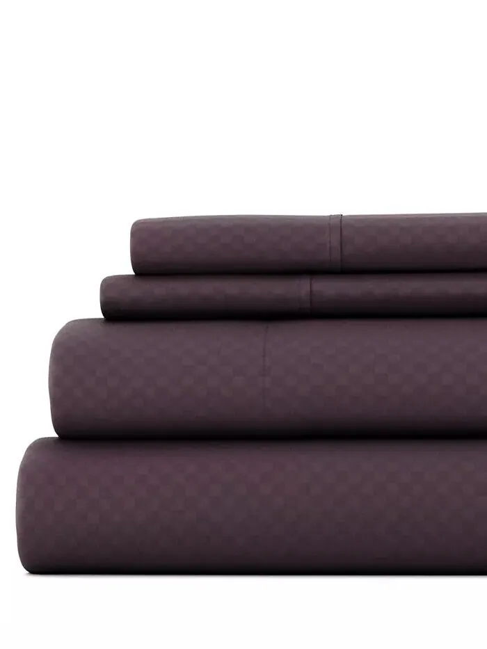 Наборы простыней в клетку из 4 предметов с тиснением The Home Collection ienjoy Home