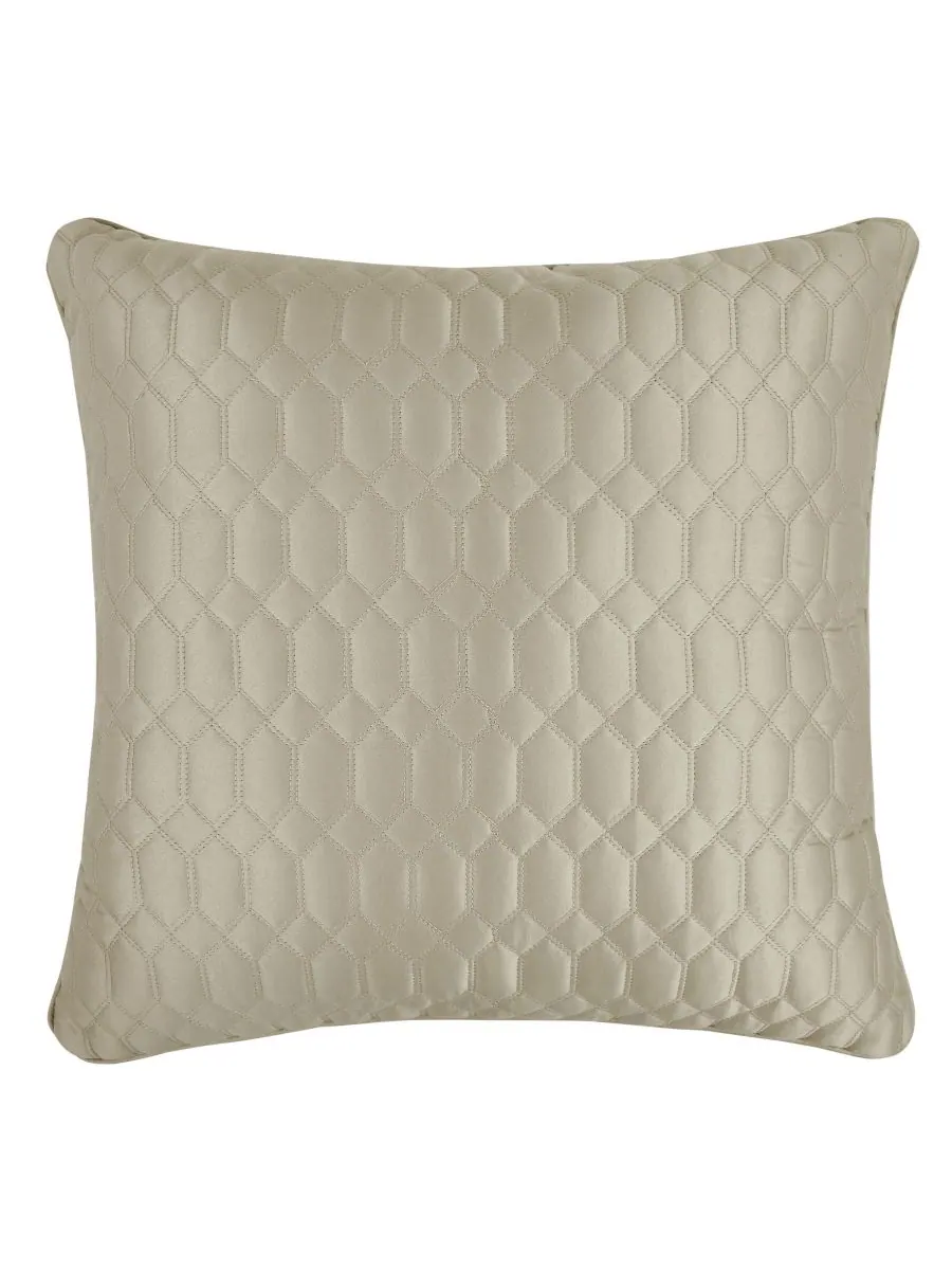 Стеганая наволочка Brilliance, европейский стиль J Queen New York, Pebble, European Sham