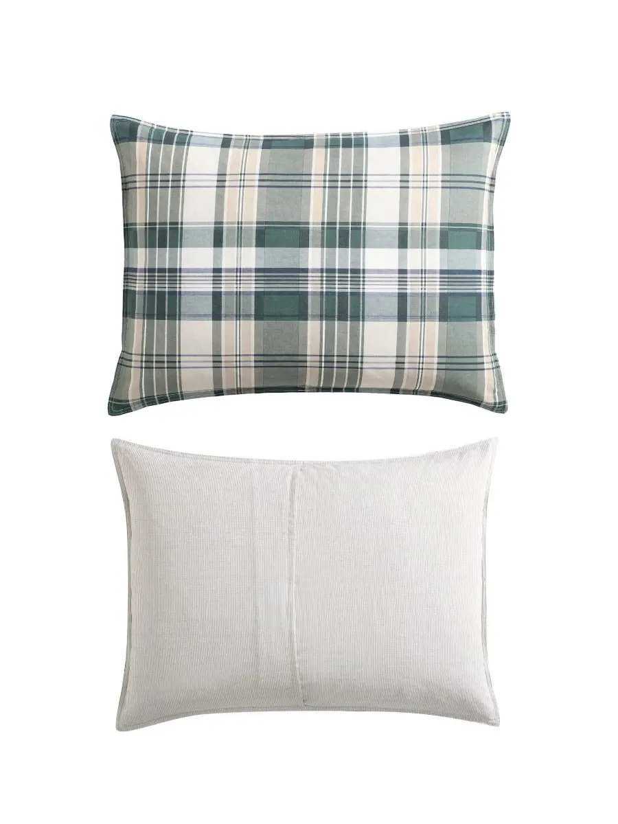 Комплект постельного белья Timbers Plaid, размер King Eddie Bauer — изображение 7 из 8, зеленый