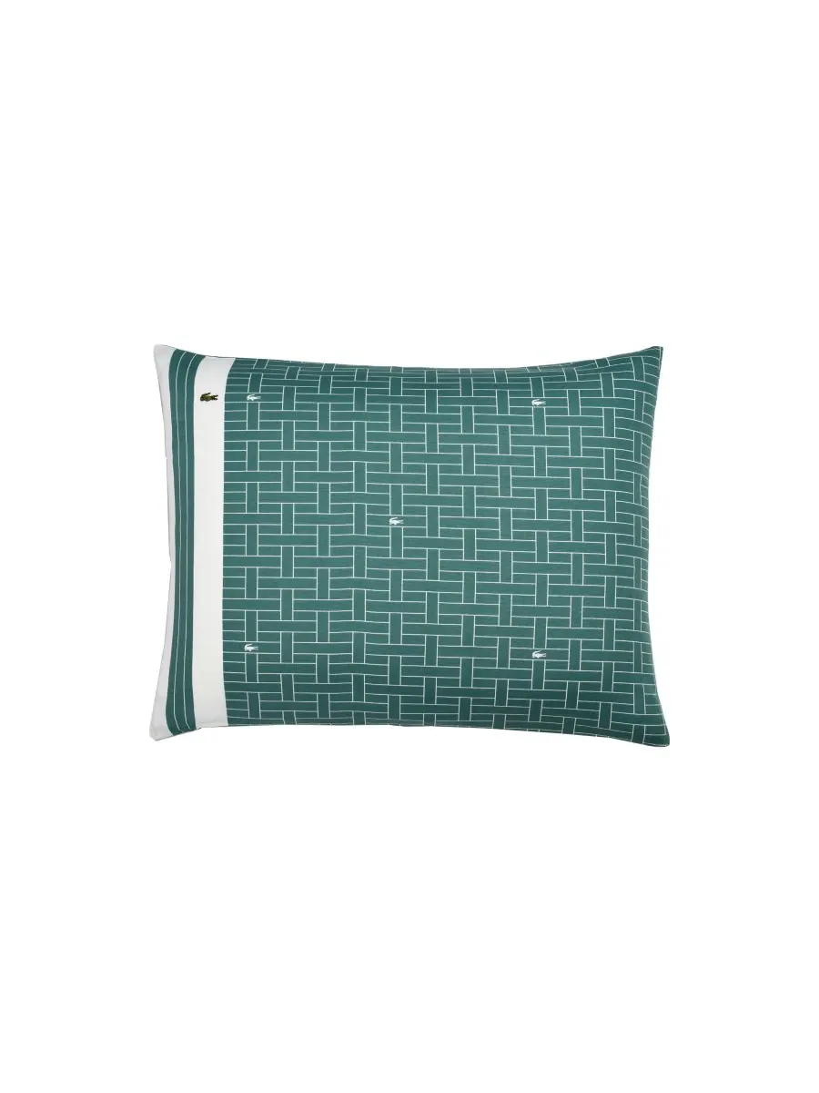 Комплект постельного белья heritage geo cotton из 2 предметов, размер twin. Lacoste Home — изображение 4 из 7, зеленый