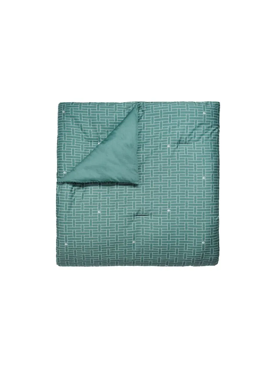 Комплект постельного белья heritage geo cotton из 2 предметов, размер twin. Lacoste Home — изображение 5 из 7, зеленый