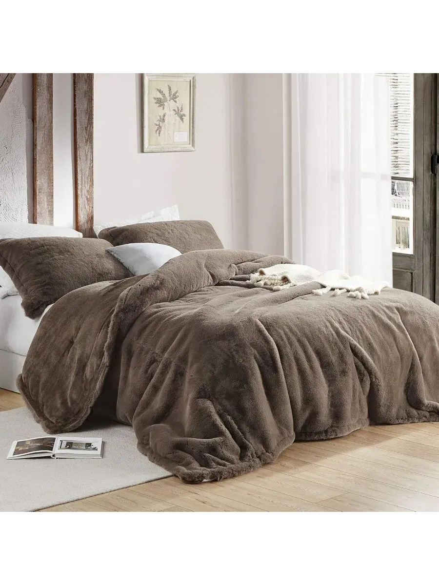 Пушистый комплект постельного белья Chunky Bunny Coma Inducer — изображение 1 из 3, коричневый
