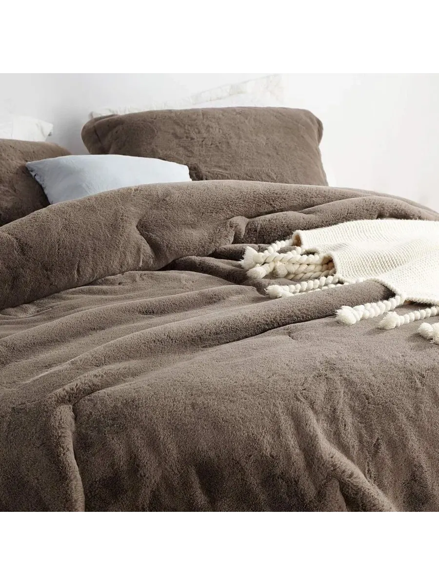 Пушистый комплект постельного белья Chunky Bunny Coma Inducer — изображение 2 из 3, коричневый