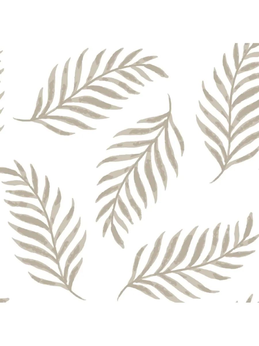 Простыня на резинке из органического хлопка Baby Signature Taupe Leaves Print Lambs & Ivy — изображение 3 из 6, коричневый