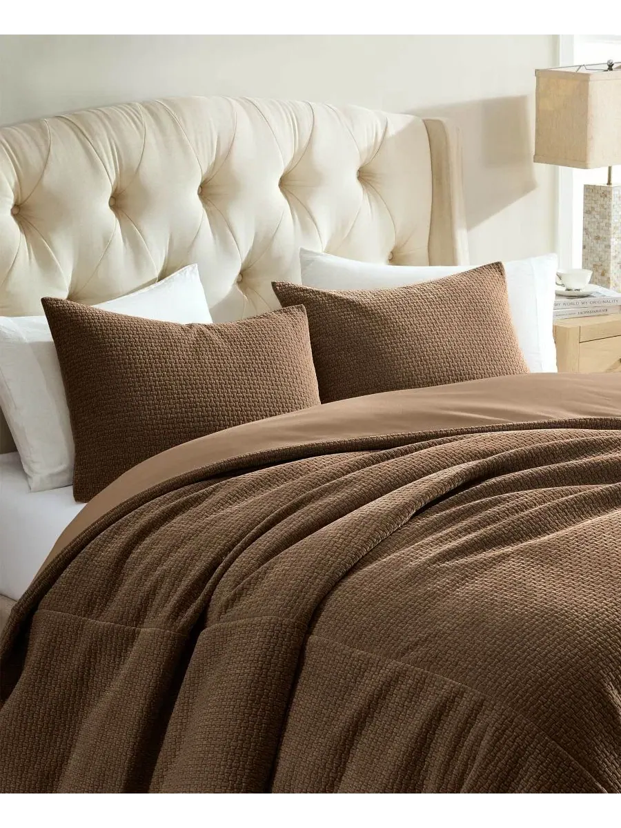 Покрывало Jessa Basketweave, 3 предмета, Queen Riverbrook Home