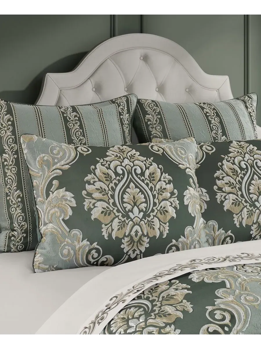 Набор для кровати Alina Floral 4-Piece Comforter Set, King J Queen New York — изображение 2 из 8, голубой