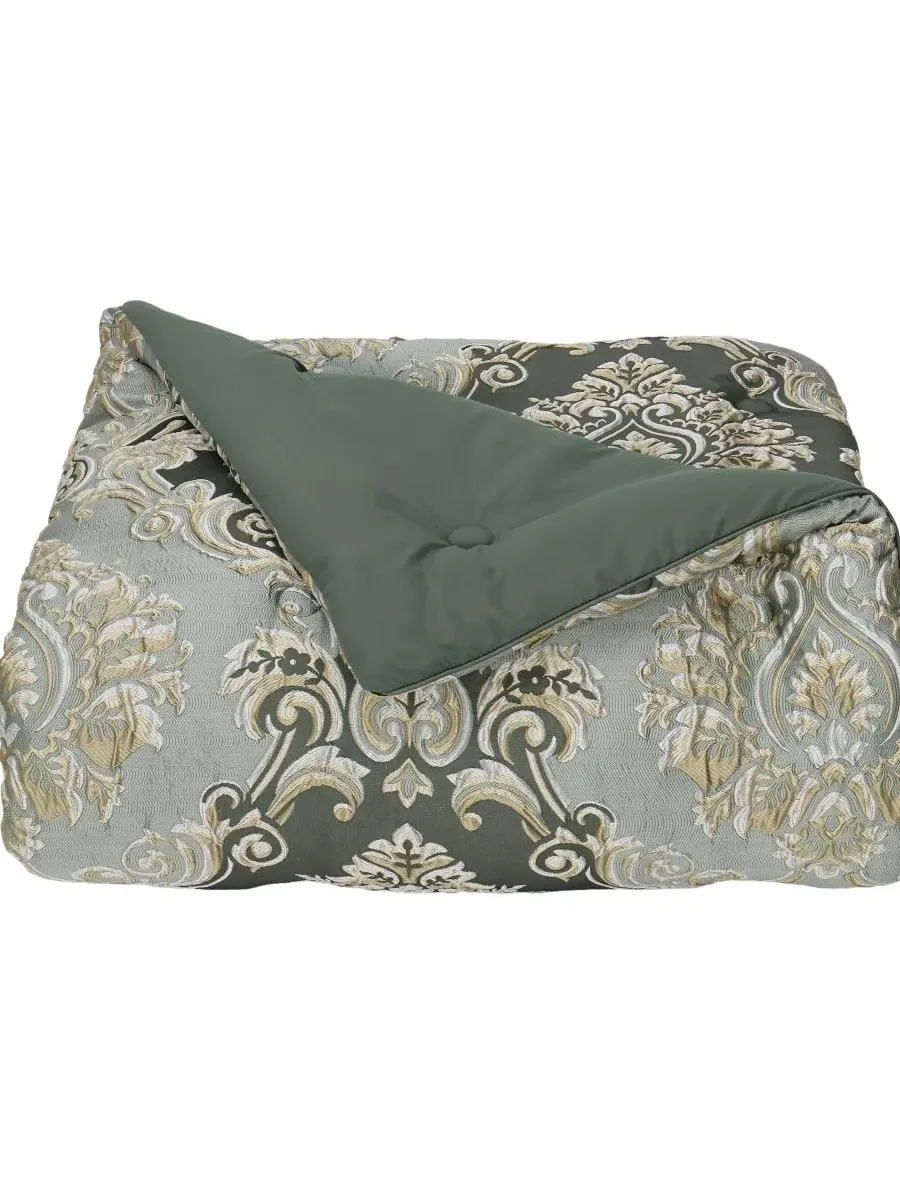 Набор для кровати Alina Floral 4-Piece Comforter Set, King J Queen New York — изображение 4 из 8, голубой