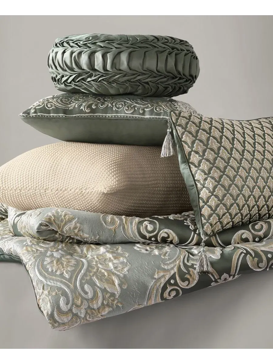 Набор для кровати Alina Floral 4-Piece Comforter Set, King J Queen New York — изображение 8 из 8, голубой