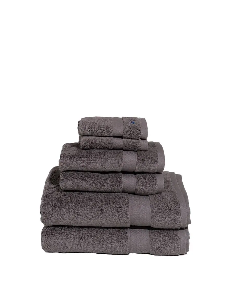 Фирменный набор полотенец из 6 предметов из однотонного хлопка Royal Velvet
