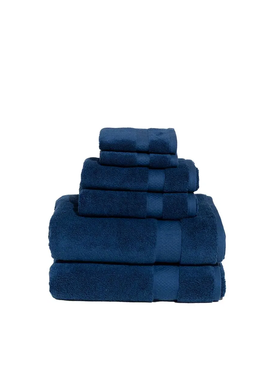 Фирменный набор полотенец из 6 предметов из однотонного хлопка Royal Velvet
