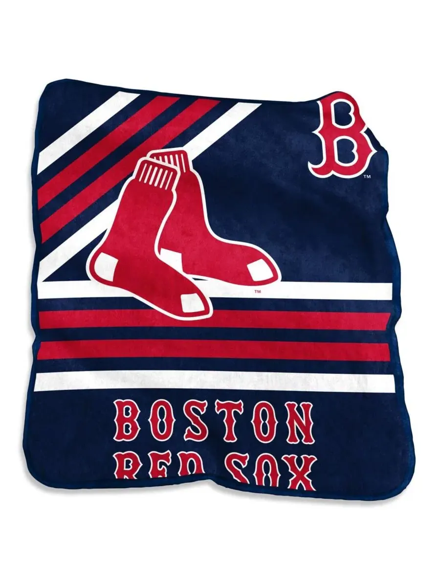 Плед флисовый Boston Red Sox 127 x 152 см, с принтом Logo Brands — изображение 1 из 1, мульти