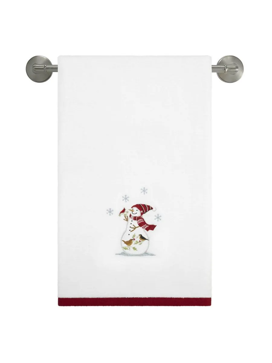 Набор хлопковых банных полотенец Holiday Cheer, 52" x 27" Avanti — изображение 4 из 6, белый