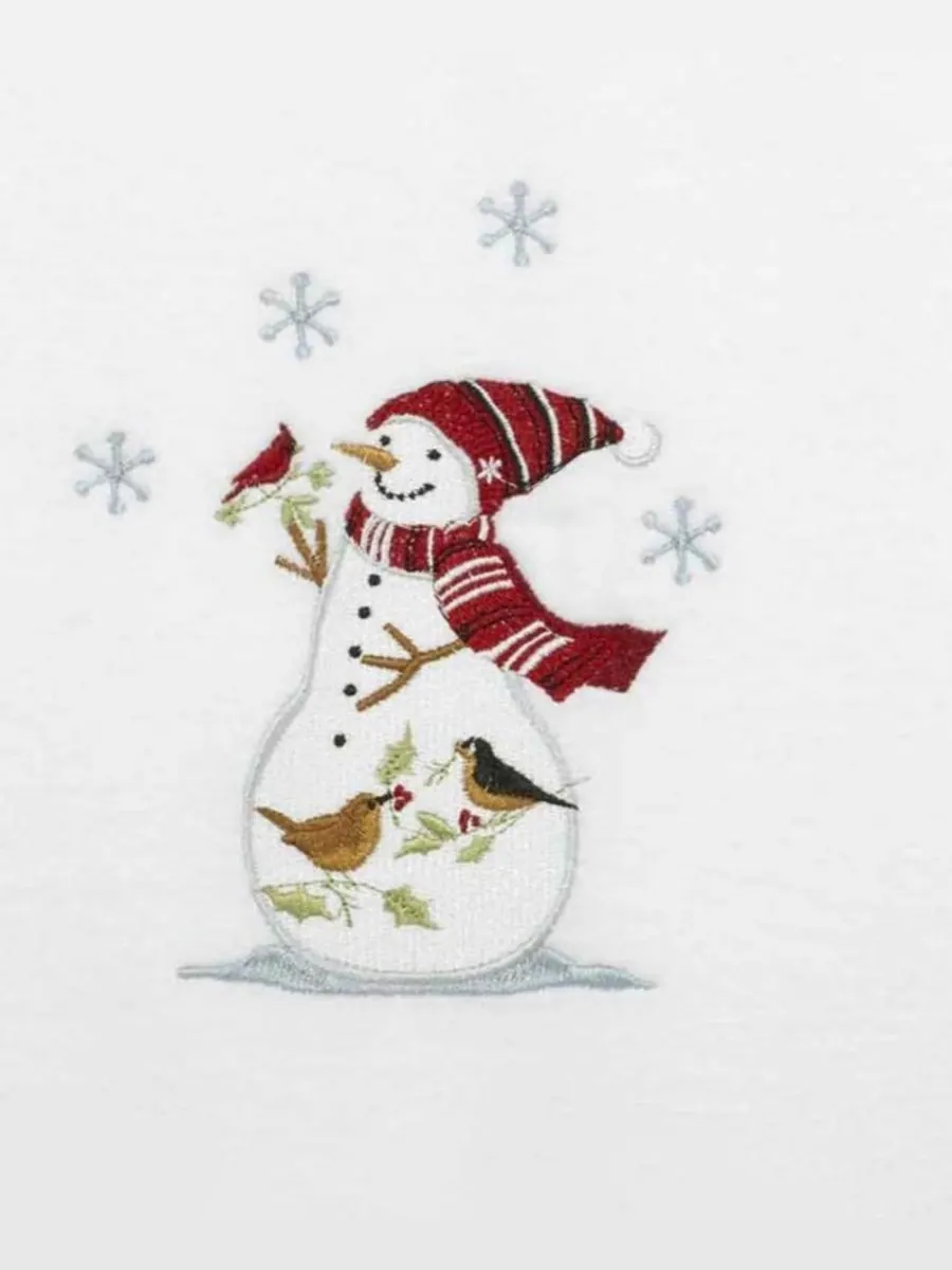 Набор хлопковых банных полотенец Holiday Cheer, 52" x 27" Avanti — изображение 6 из 6, белый