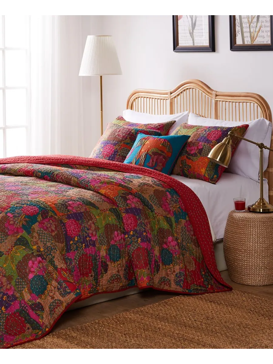 Комплект постельного белья Jewel из 2 предметов, размер Twin Greenland Home Fashions — изображение 2 из 4, мульти