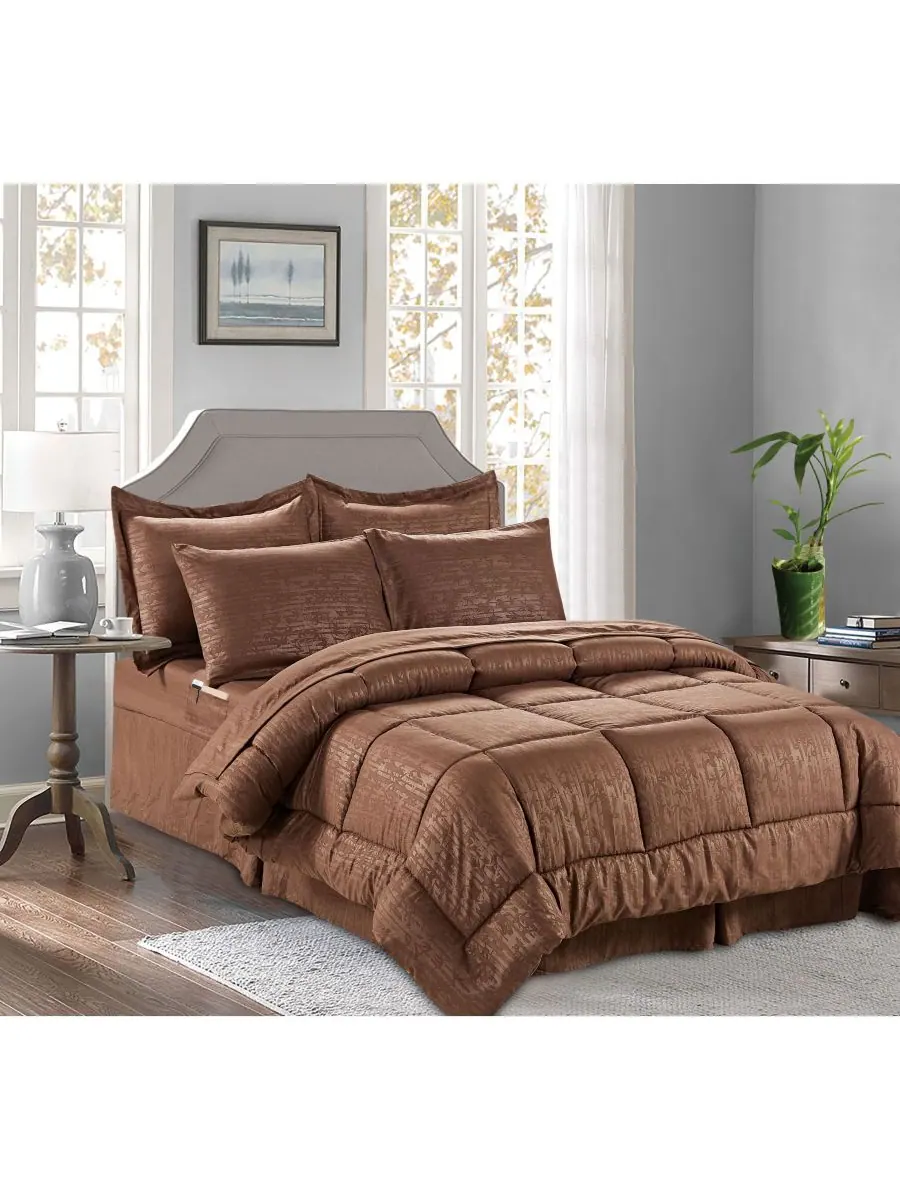 Комплект постельного белья Bamboo Pinted из 6 предметов, размер Full/Queen Elegant Comfort, цвет