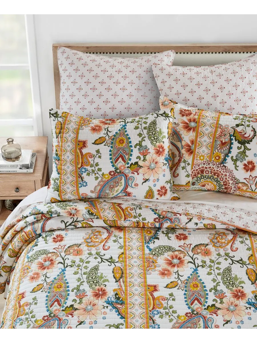 Двусторонний комплект постельного белья Bertelli Paisley из 3 предметов, размер King/California — изображение 3 из 4