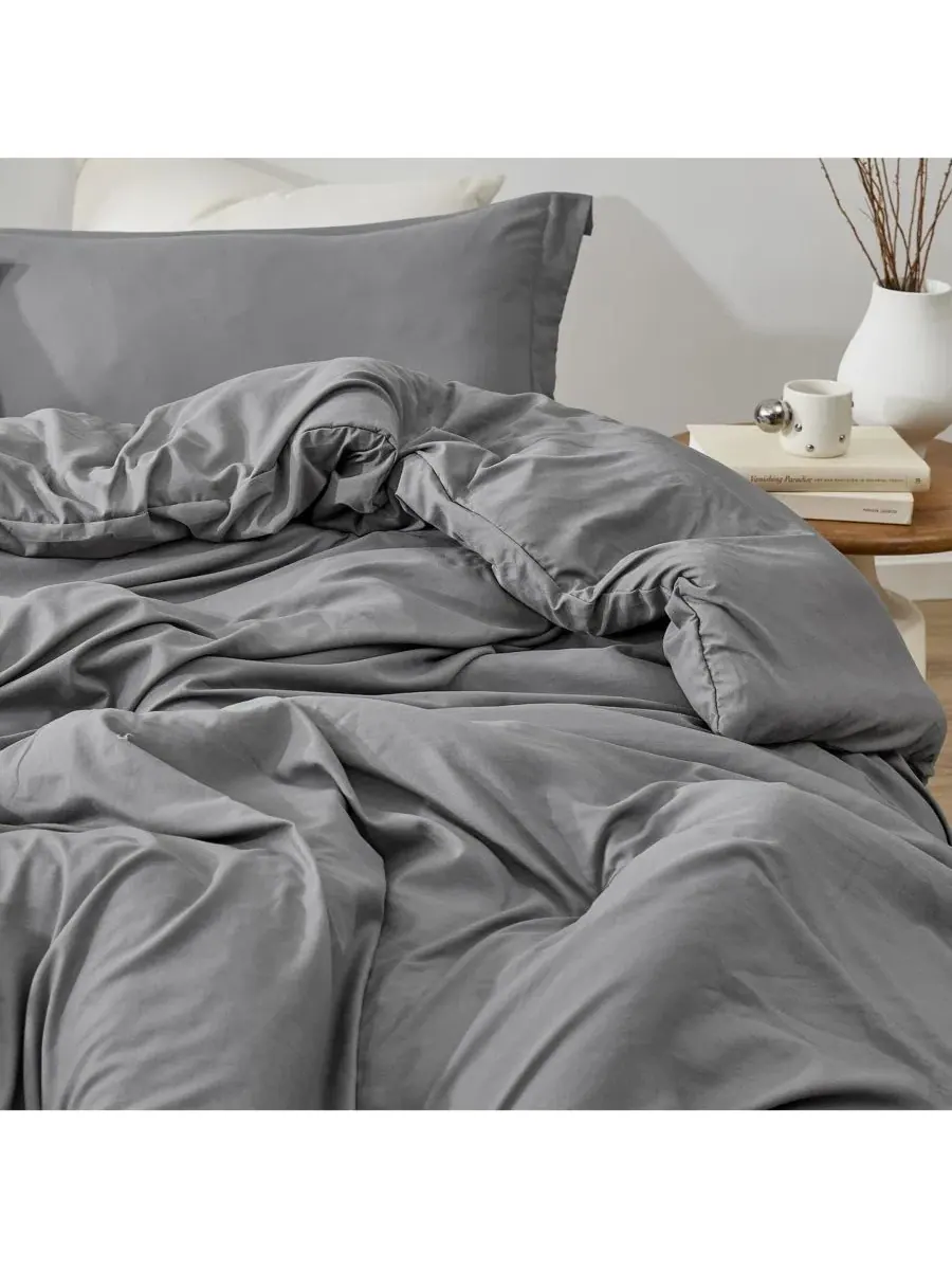 Комплект одеяла с пододеяльником Loft Coma Inducer — изображение 3 из 4, темно-серый
