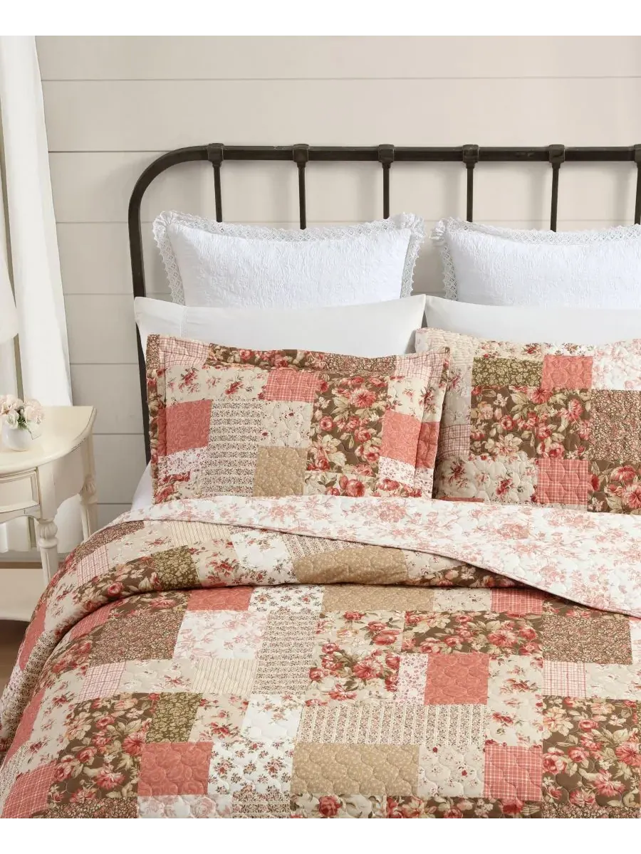 Двусторонний комплект постельного белья Harrietta Patchwork из 3 предметов, размер Full/Queen Laura — изображение 3 из 10