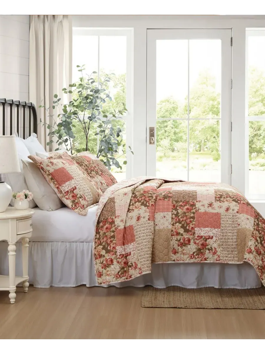 Двусторонний комплект постельного белья Harrietta Patchwork из 3 предметов, размер Full/Queen Laura — изображение 4 из 10