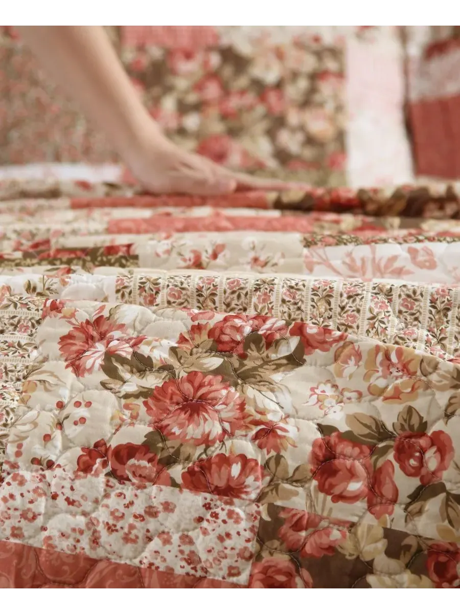 Двусторонний комплект постельного белья Harrietta Patchwork из 3 предметов, размер Full/Queen Laura — изображение 10 из 10