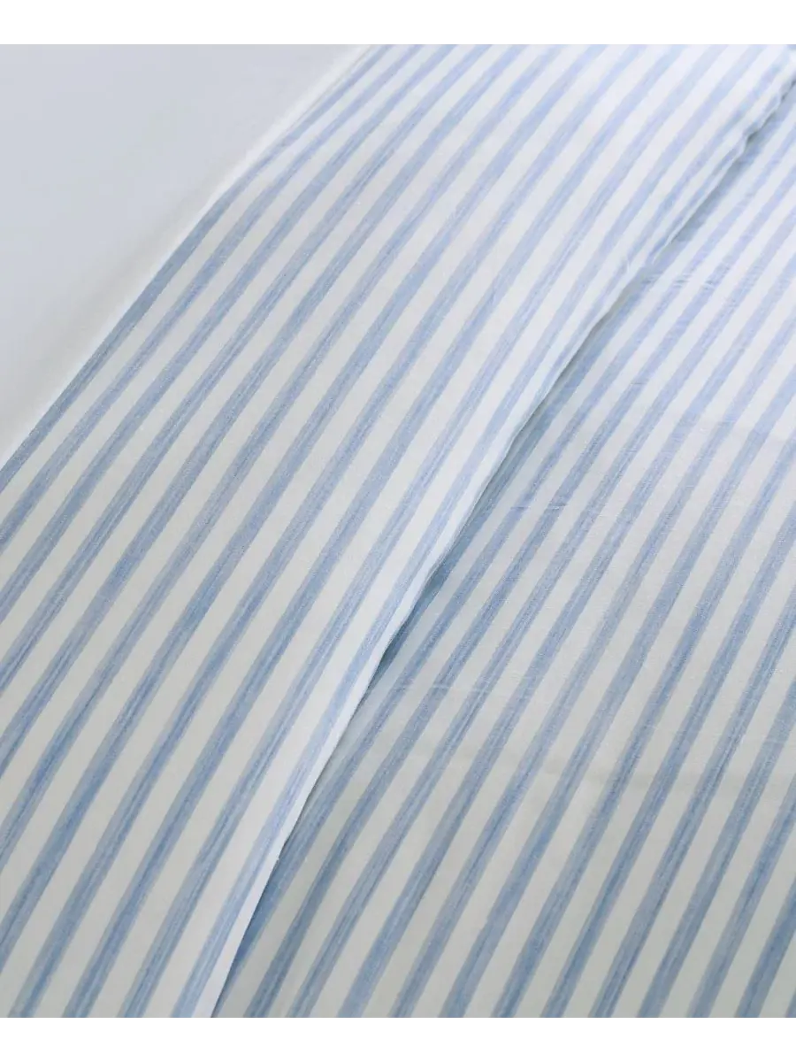 Комплекты постельного белья Home Martha Stripe с двусторонним пододеяльником Levtex, синий, размер — изображение 6 из 6