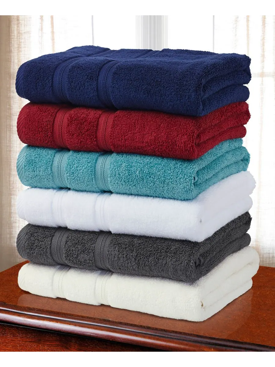 Набор из 6 полотенец smart dry zero twist cotton разных цветов Superior — изображение 7 из 8, белый