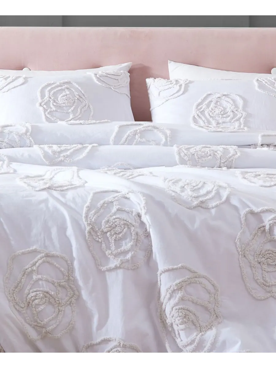 Комплект постельного белья Rambling Rose из 4 предметов, размер Full/Queen Betsey Johnson — изображение 4 из 4, белый